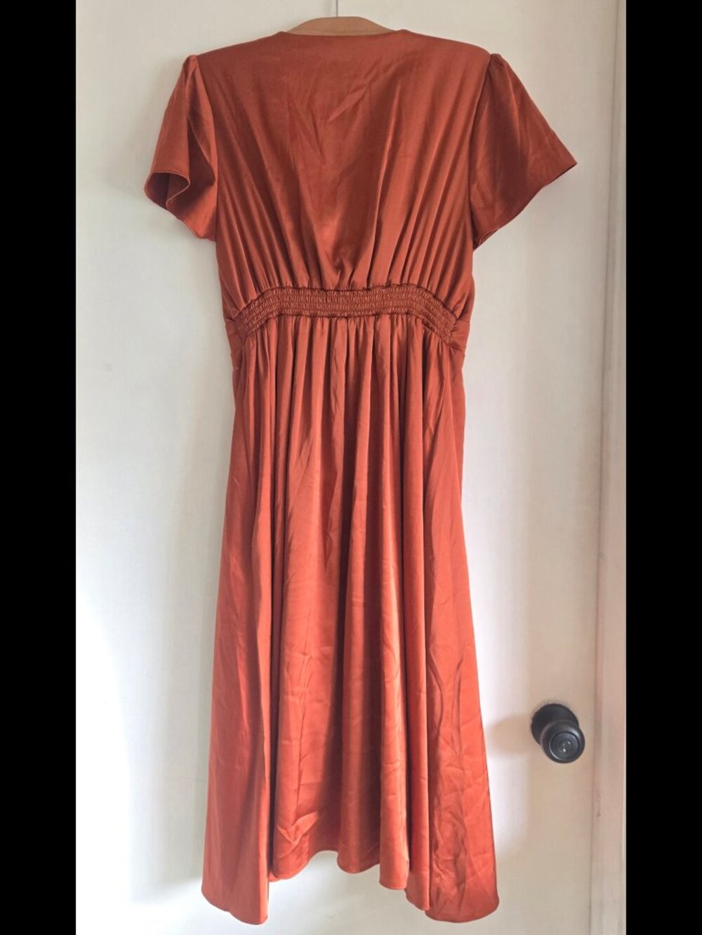 Rust Silk Dress - Picture 2 of 2